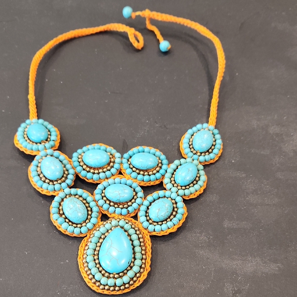 Turquoise Beaded Necklace